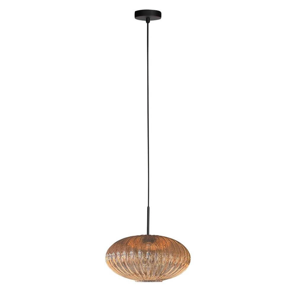 Pendant lamp HaloSwap with 1 amberk glass Steinhauer 8712746179767