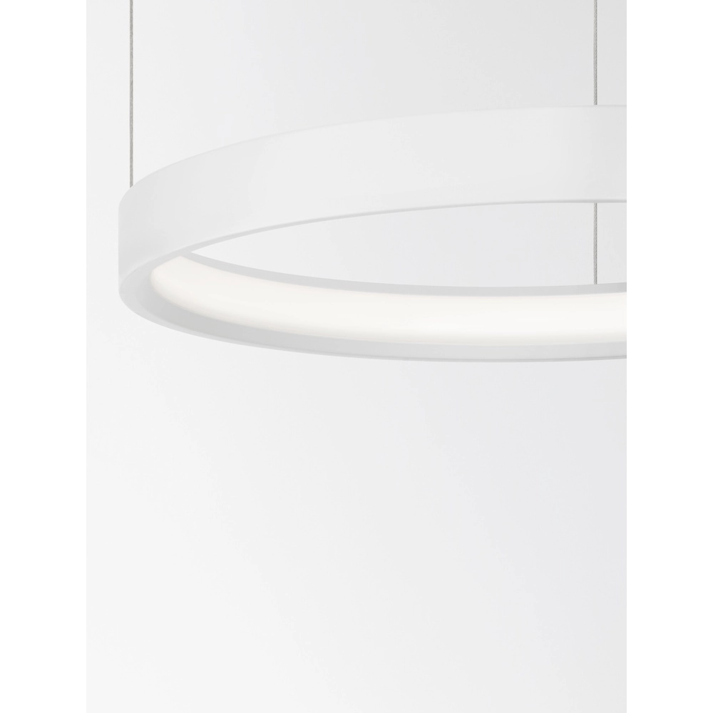 Round pendant lamp Perrine white Ø 40cm Lyora 5212017438386