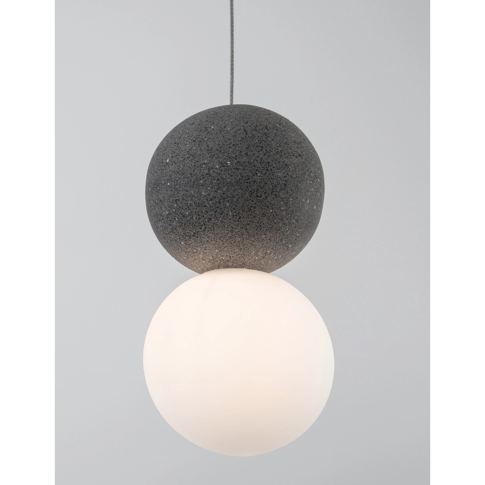 Pendant lamp Zero Grey with white Lyora 5212017426949