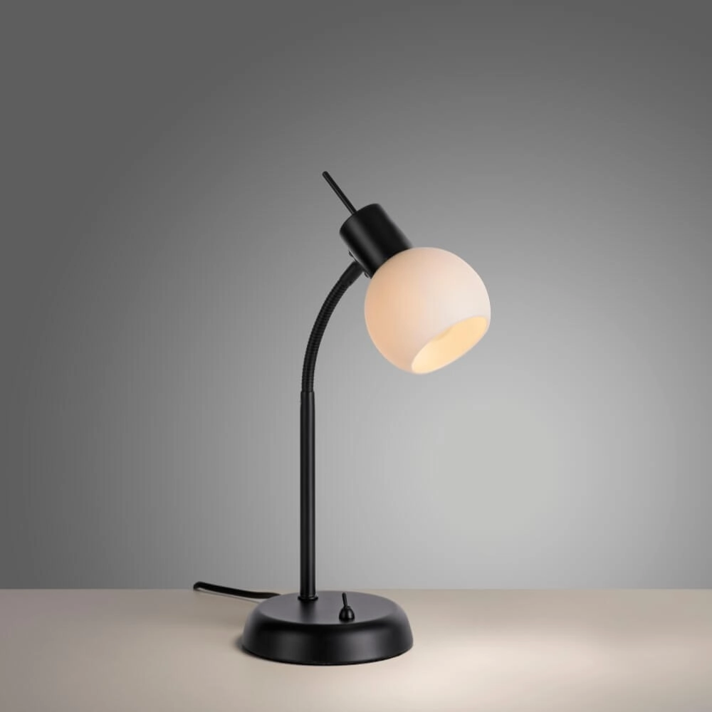 Black table lamp Loki 1-light Just Light 4043689000813