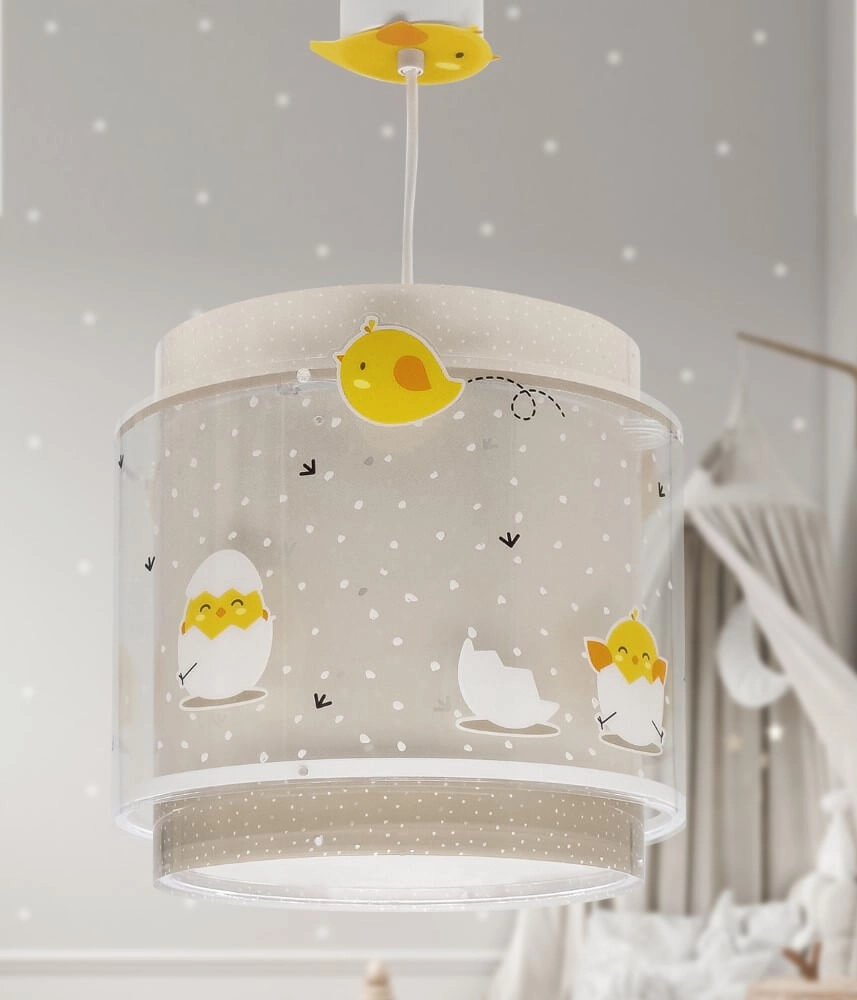 Taupe children's room hanging lamp Baby Chicken Dalber 8420406768724