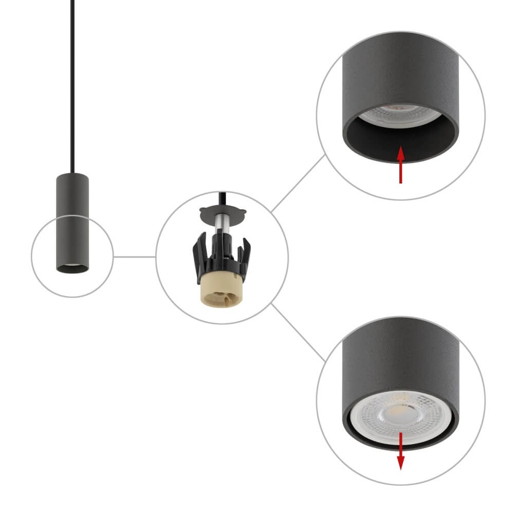 Narrow pendulum Fourty S anthracite Lyora 5903139109017