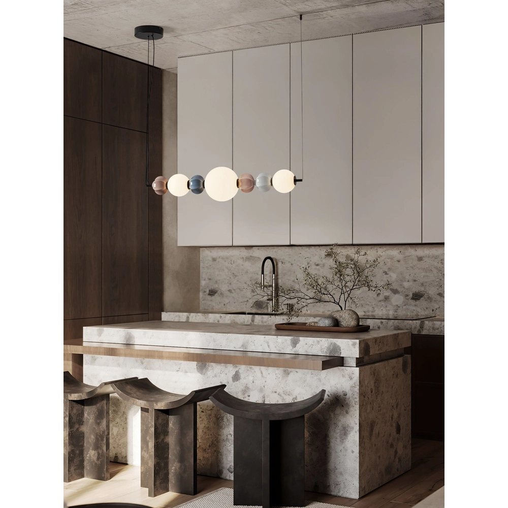 Unique pendant lamp Dazz horizontal multiple colors