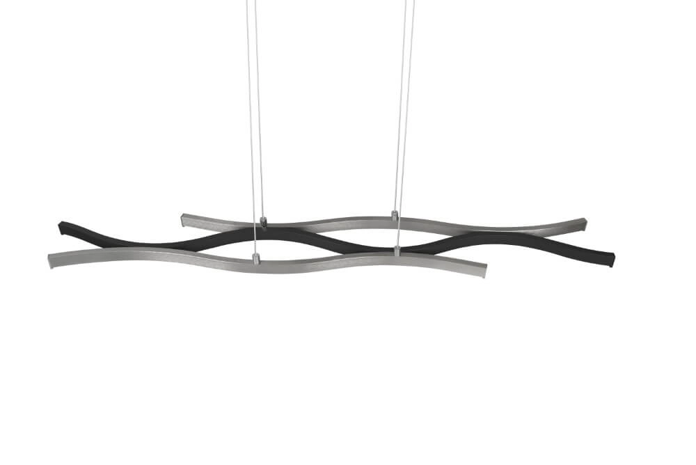 Hanging lamp Blaze black with metal Trio 4017807540161