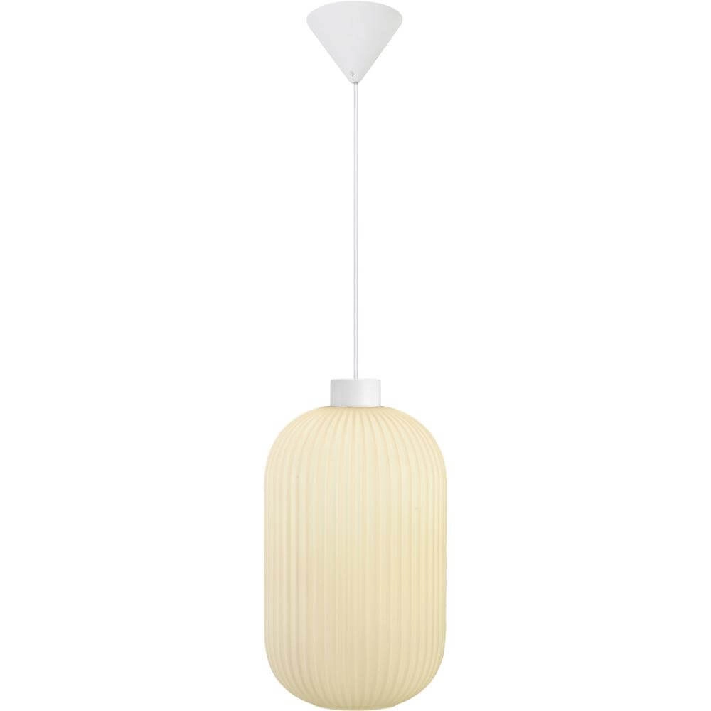 White pendant lamp Milford Ø 20cm