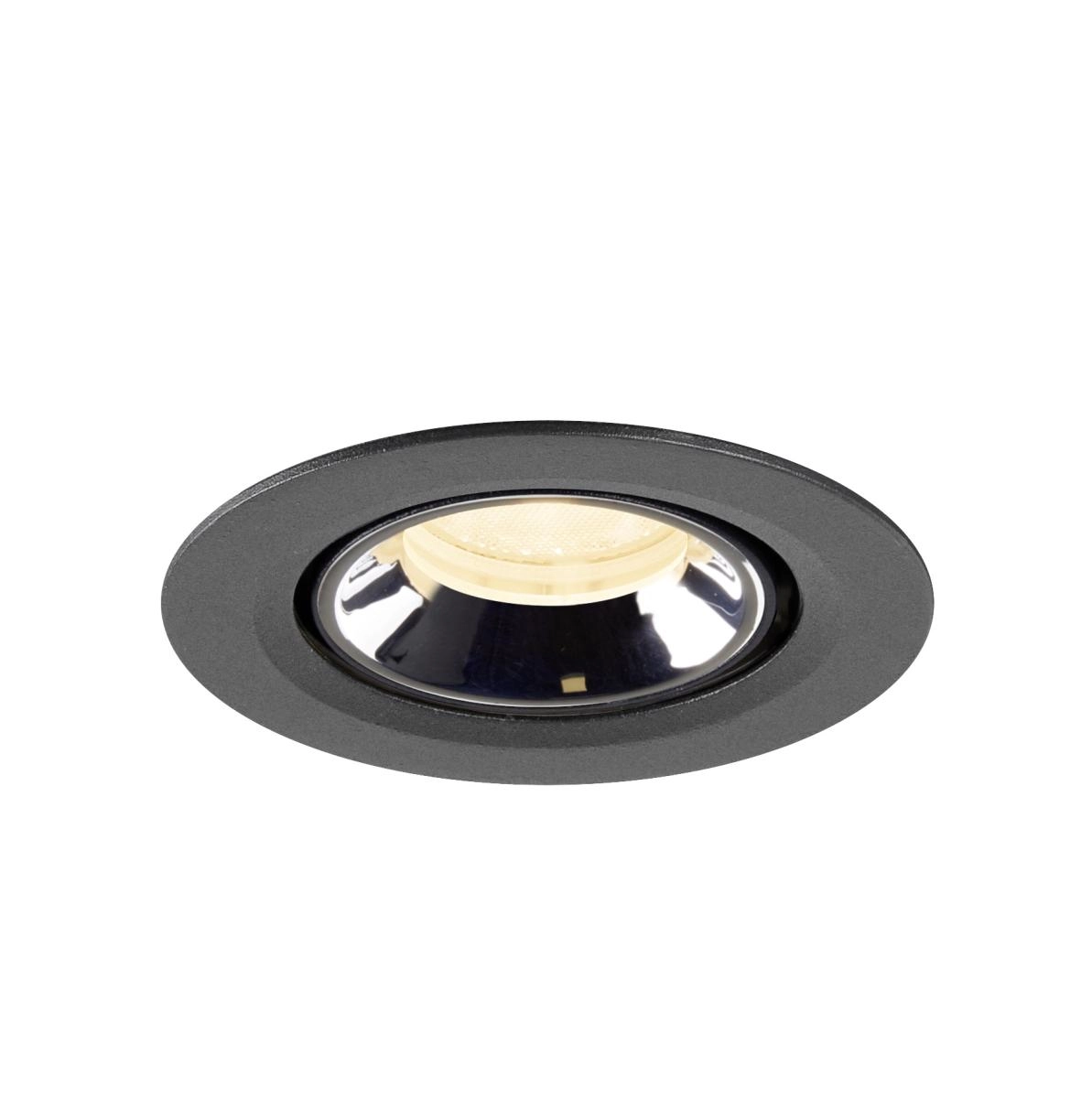 Recessed spotlight Numinos Gimble XS black/chrome 3000K - 40deg SLV 4024163307055