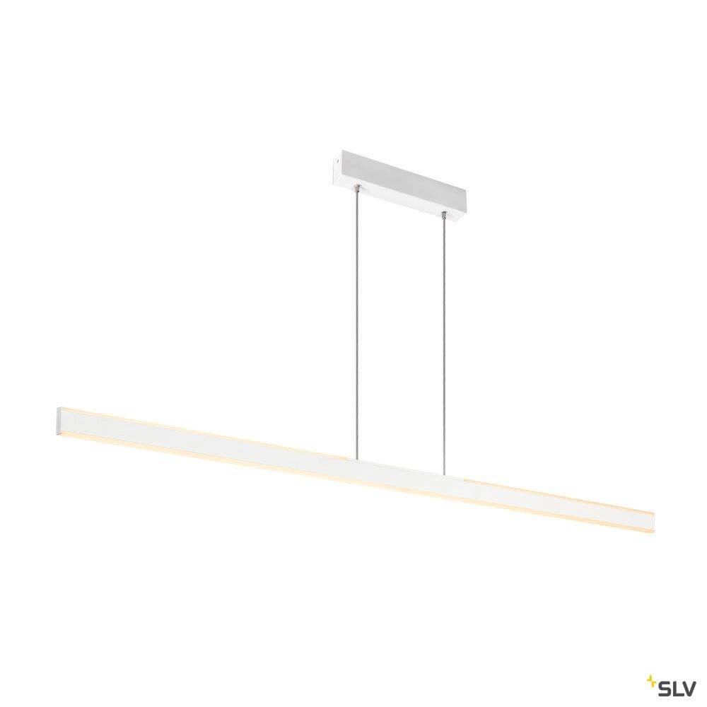 Office pendant lamp One Linear 2x15w Led 140cm white