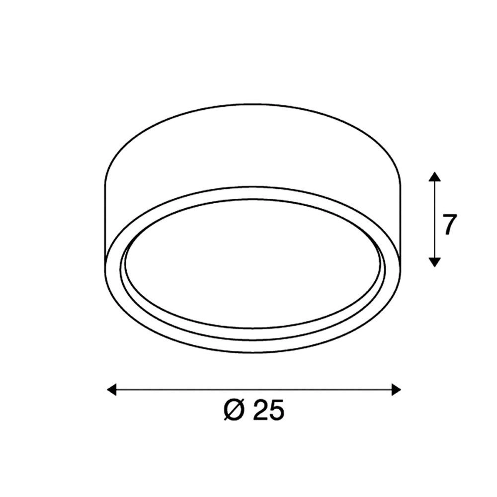 Round ceiling lamp Plastra SLV 4024163155960