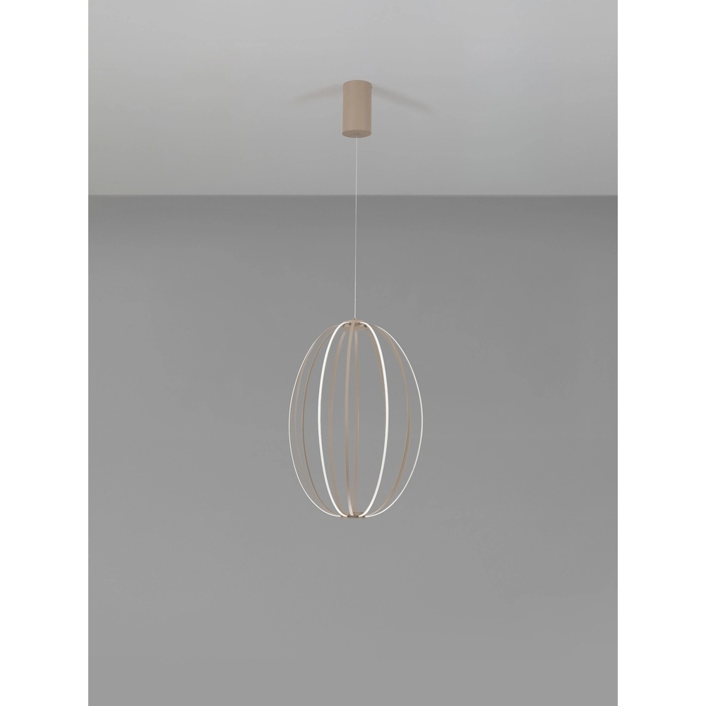 Pendant lamp Brea beige Ø 40cm Lyora 5212017494399