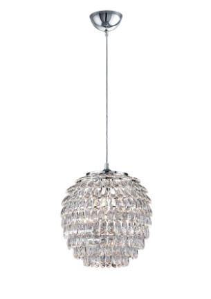 Pendant lamp Petty with crystal 35cm Trio 4017807288285