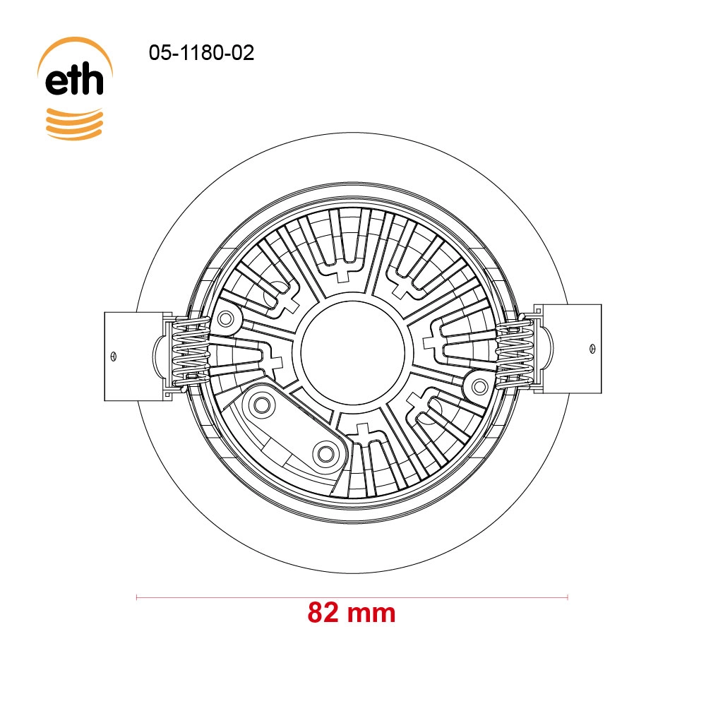 Led recessed spotlight Ronin IP44 - anodic brown ETH 8720195311188
