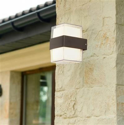 Design wall lamp Frosty Square anthracite Searchlight 5053423164694