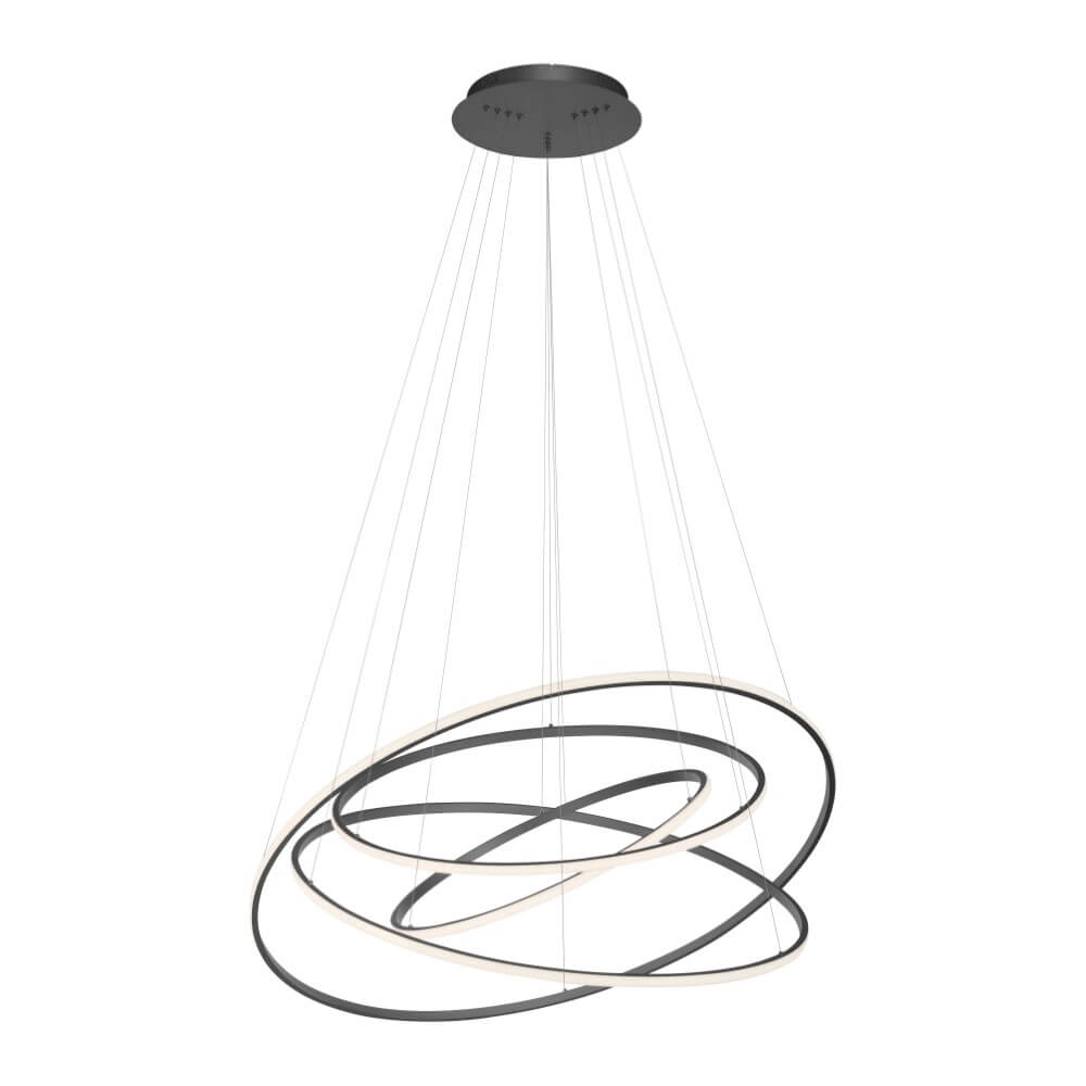 Modern pendant lamp Tessara anthracite Paul Neuhaus 4012248372654