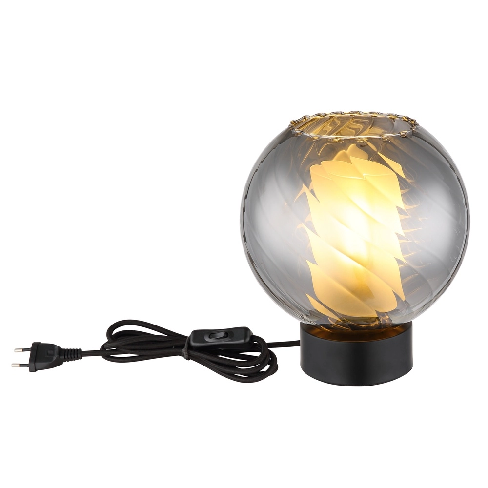 Table lamp Ulf black with smoke Globo 9007371528707