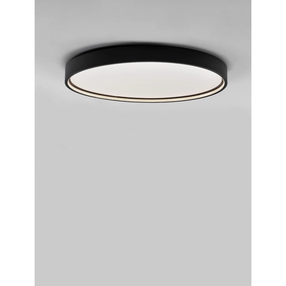 Round ceiling lamp Olaf black Ø 60cm Lyora 5212017431783