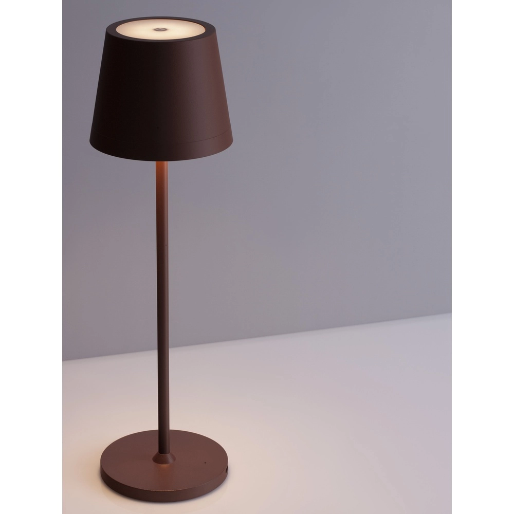 Rechargeable table lamp Seina Rusty brown Lyora 5212017444424