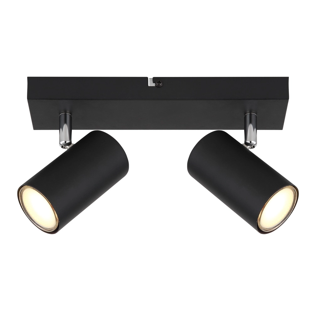 Ceiling lamp 2-lights Robby Black Globo 9007371442515