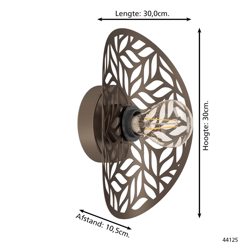 Wall lamp Swaby Ø 30cm Eglo 9008606359592