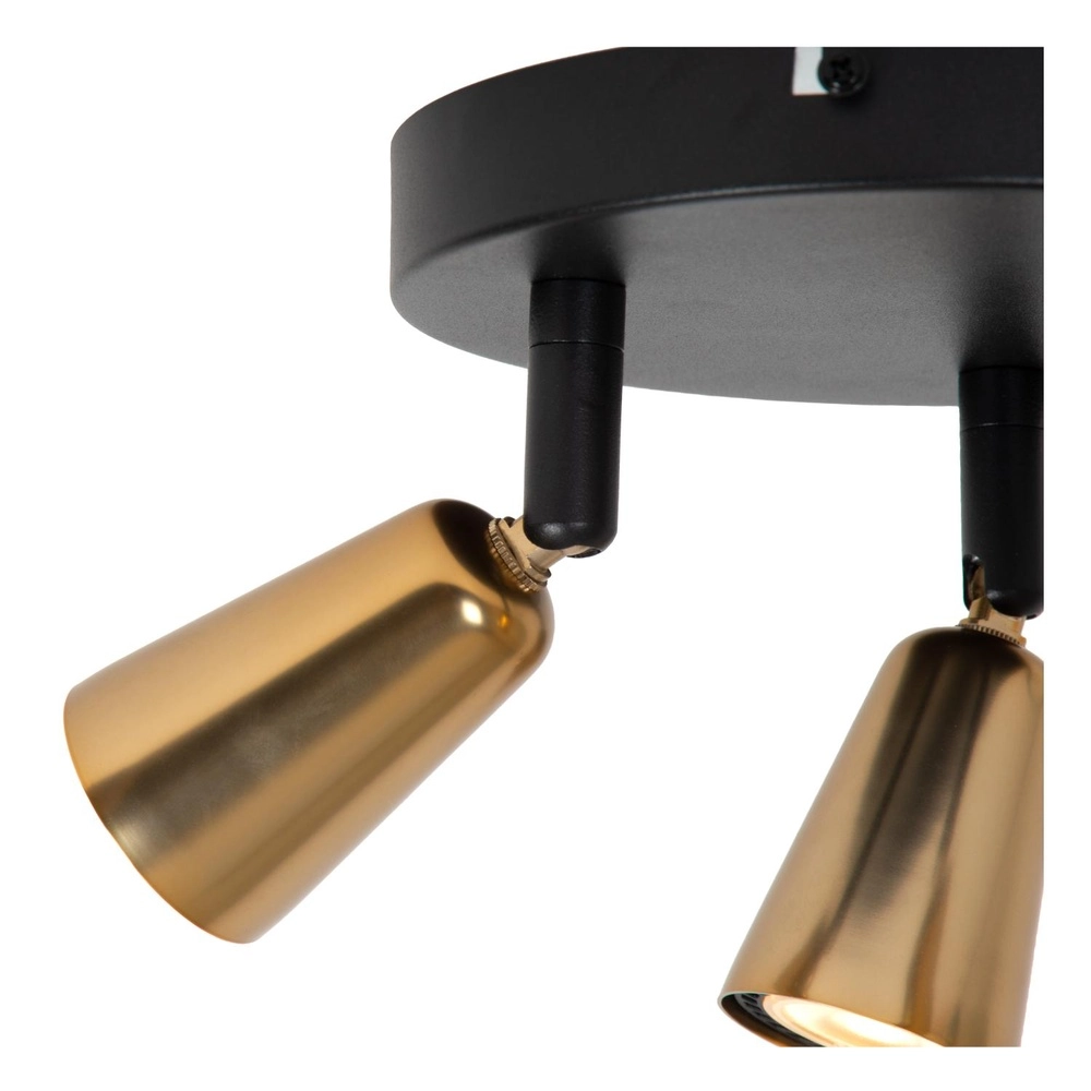 Ceiling spotlight Tiana 3-light champagne Lucide 5411212650405