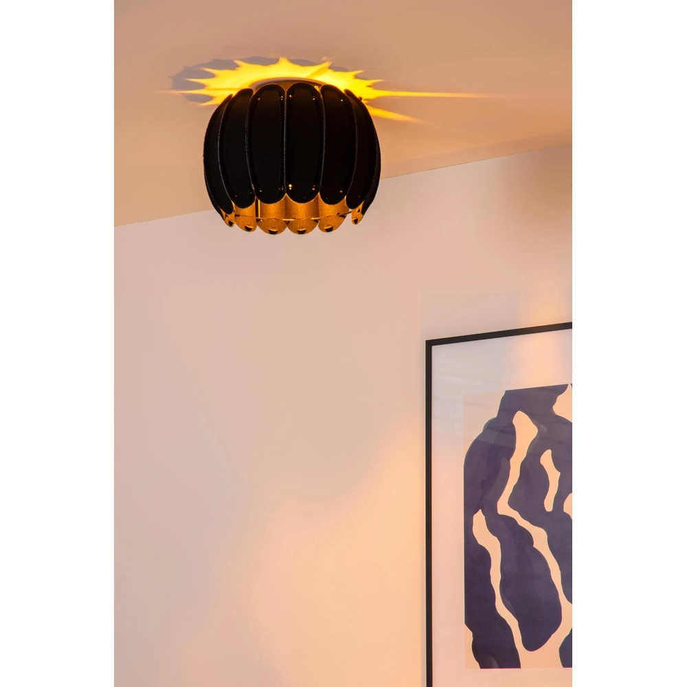 Ceiling lamp Spencer Ø 30cm black Lucide 5411212343642