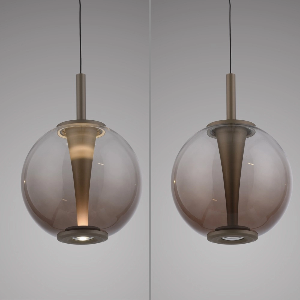 Led pendant light Pure Infinity with amber glass - Ø 18cm Paul Neuhaus 4012248399040