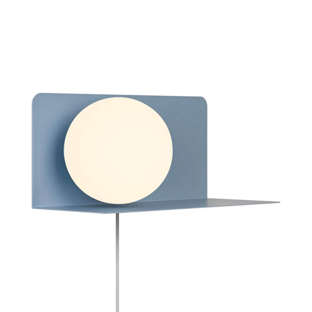 Wall lamp with sphere Lilibeth blue