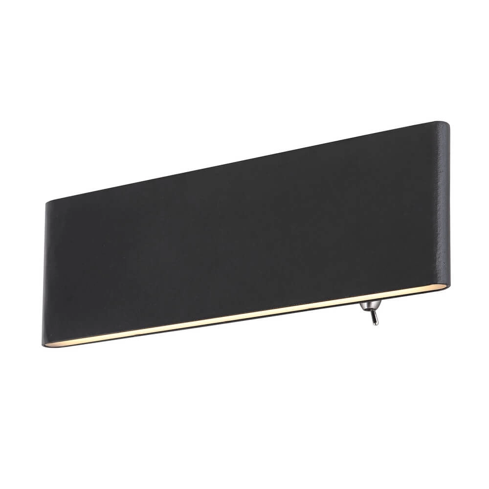 Design wall lamp Siegfried S black with switch