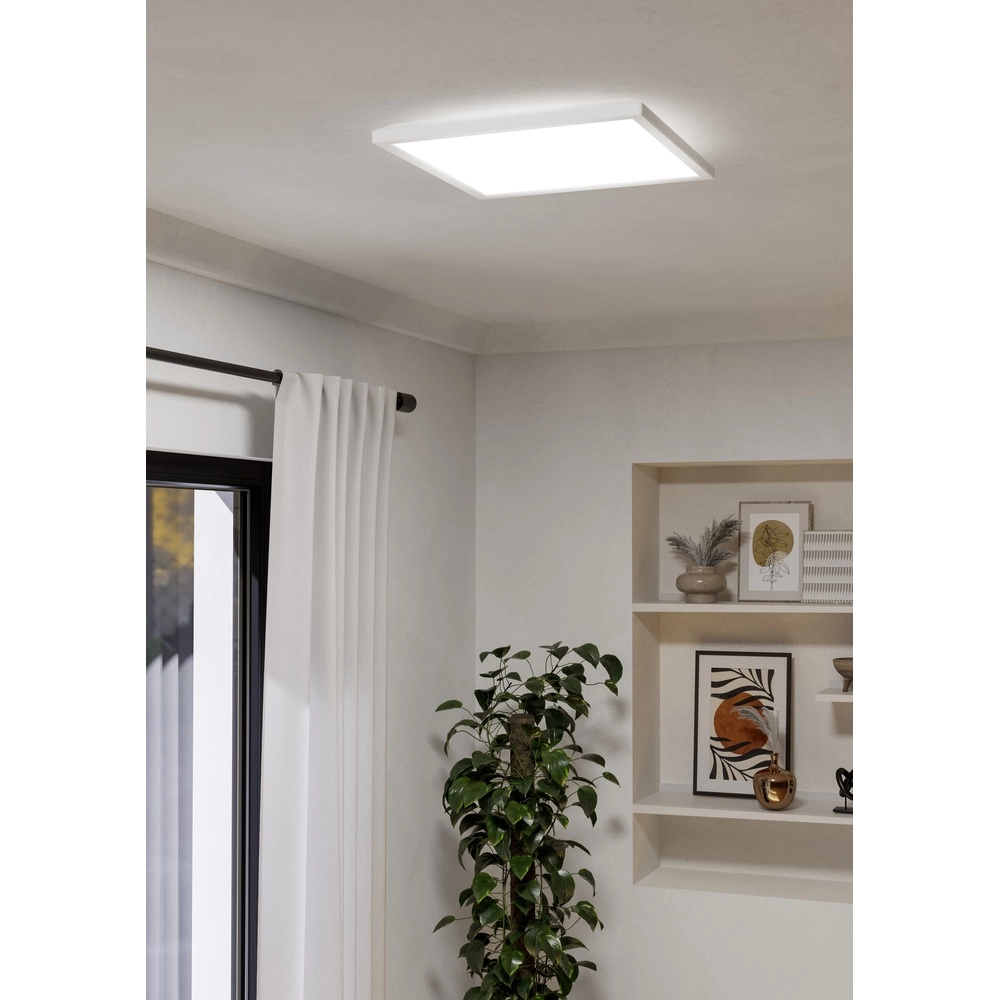 Bathroom lamp with remote Rovito-R Square - White - 39x39cm Eglo 9008606330041