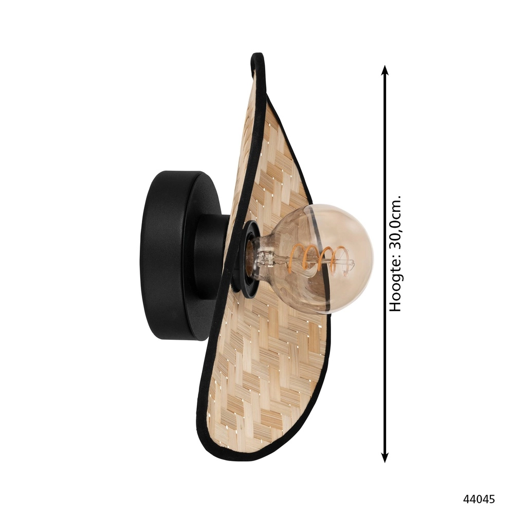 Rattan wall lamp Marywell Ø 30cm - 1x E27 Eglo 9002759440459