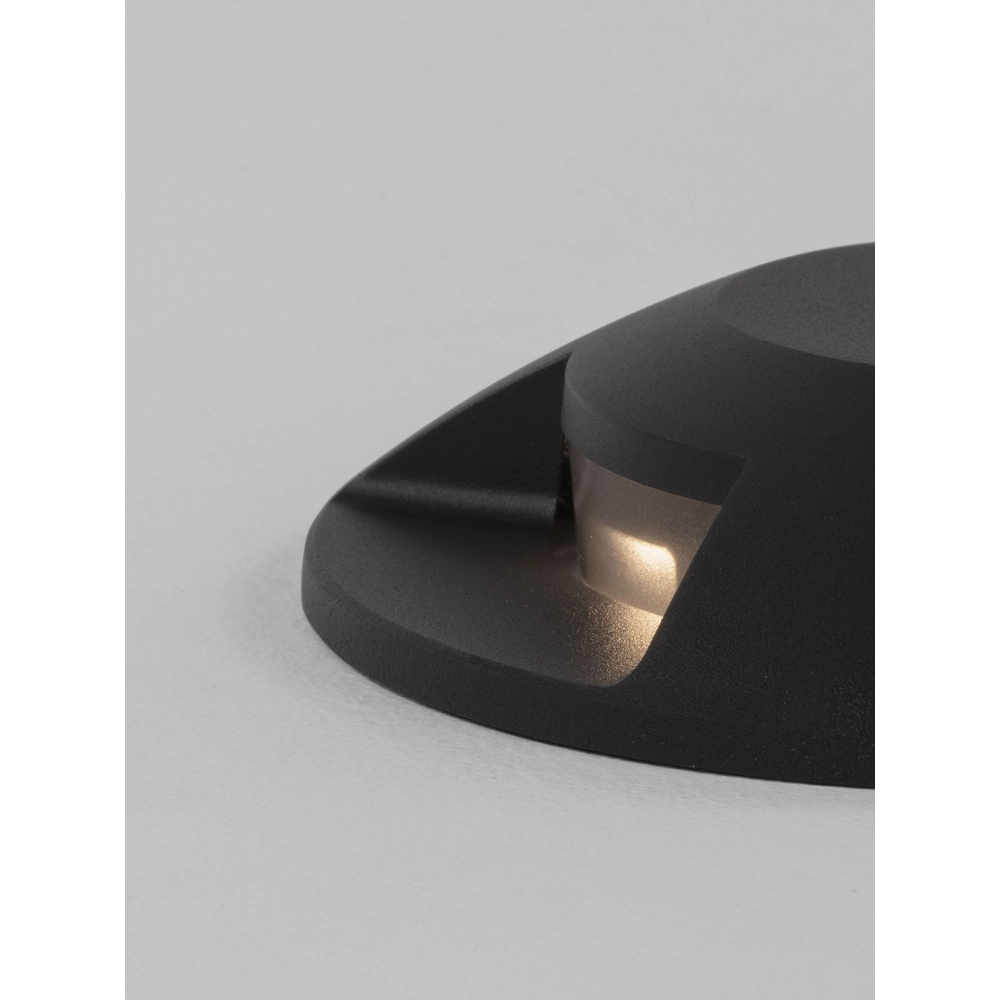 Flat surface-mounted ground spot Grado black - 13W Lyora 5212017497918