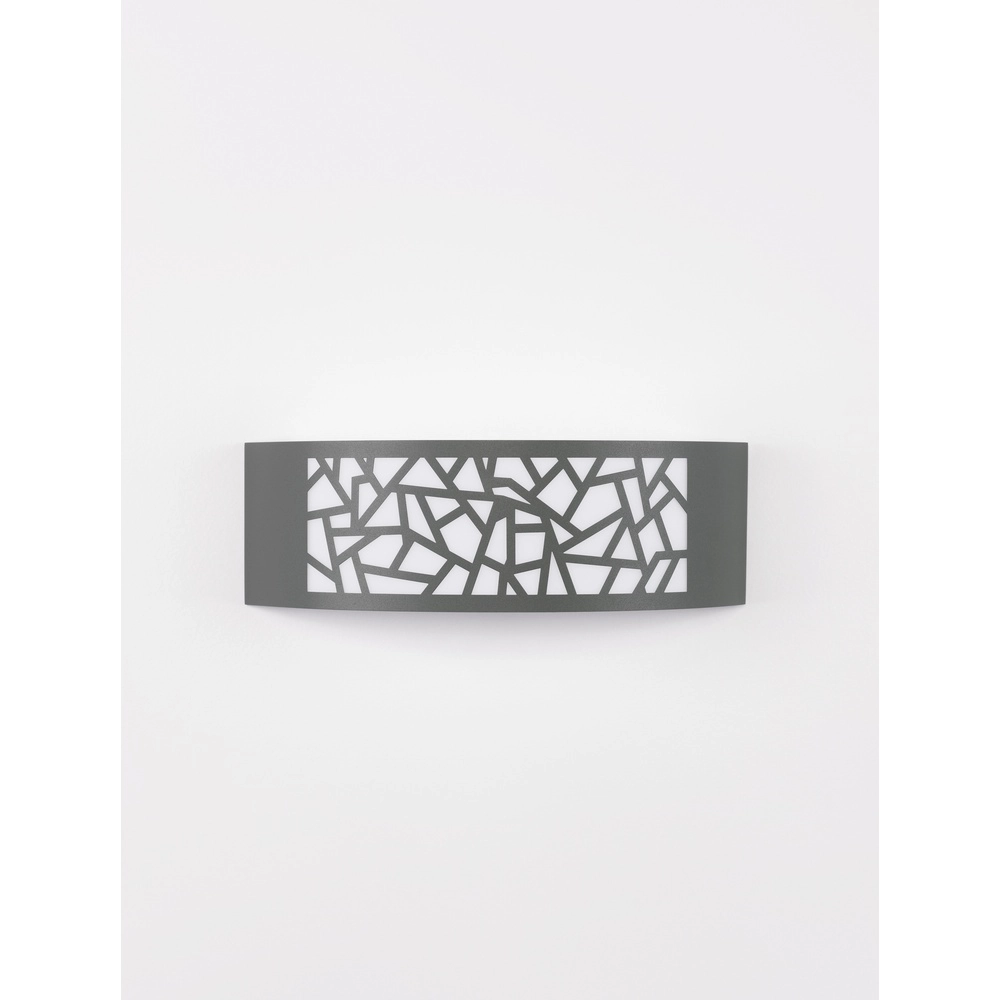 Grey wall lamp Zenith oval Lyora 5212017435521