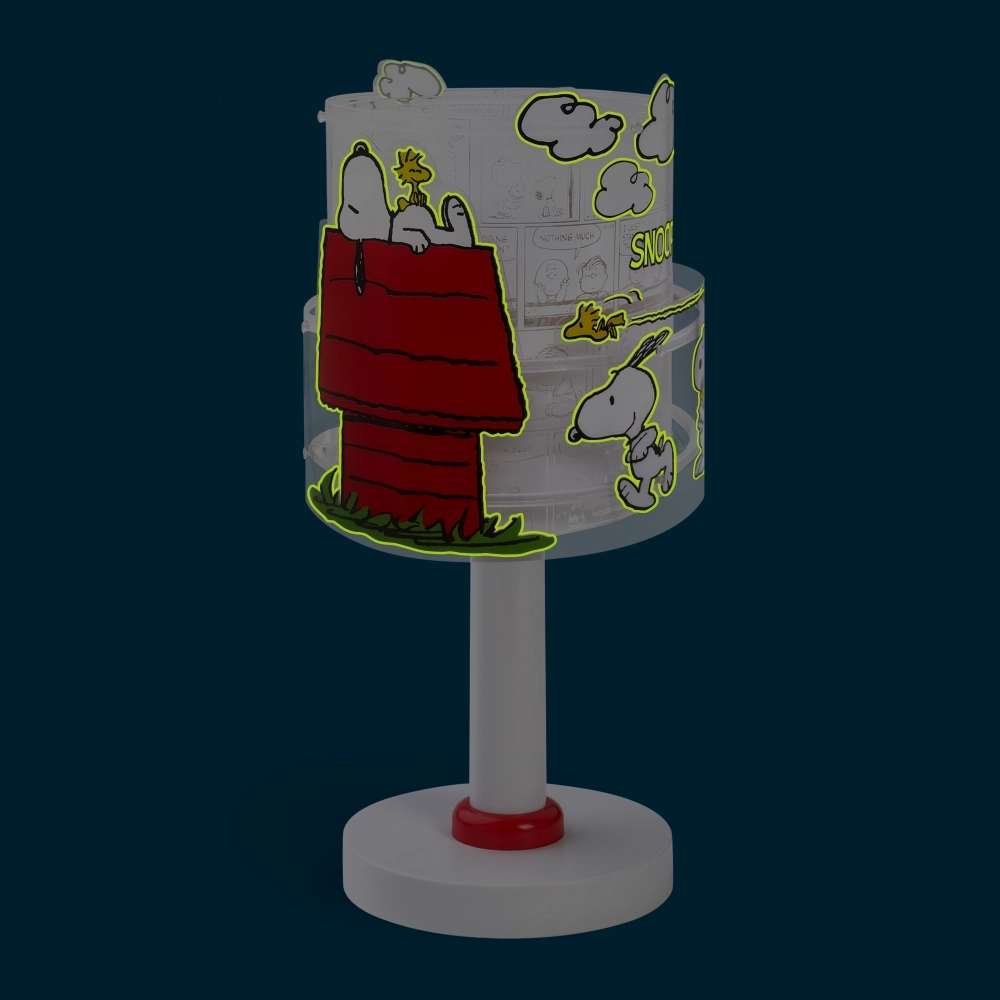 Table lamp Snoopy white with red Dalber 8420406763019