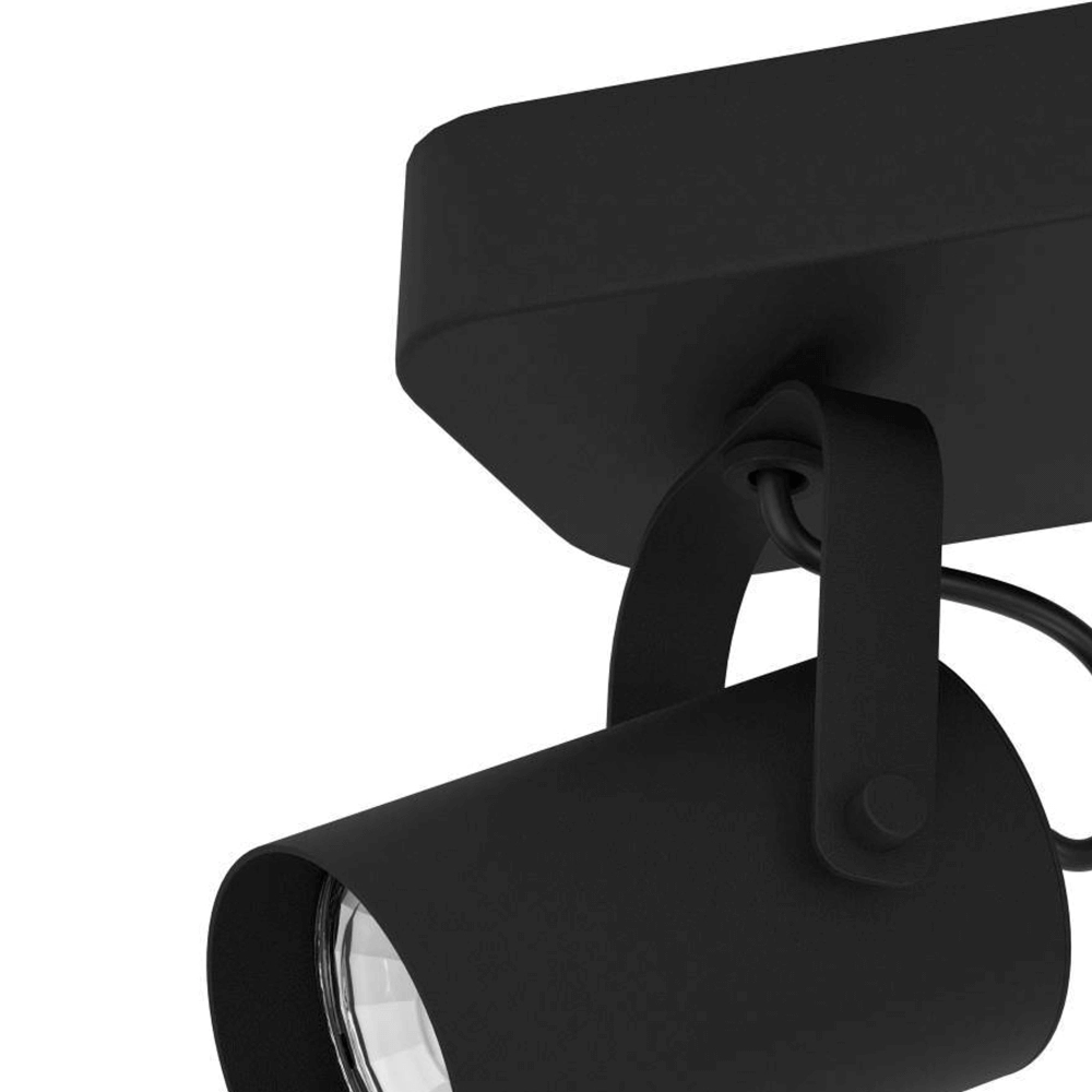 Black ceiling spotlight Sorego 2-light Eglo 9008606239085