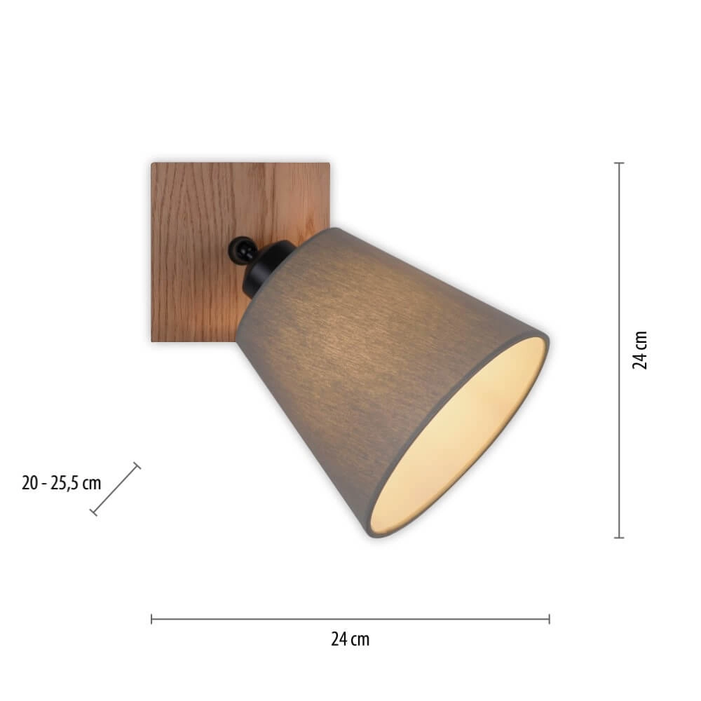 Wall lamp Green Michel wood Just Light 4043689994891