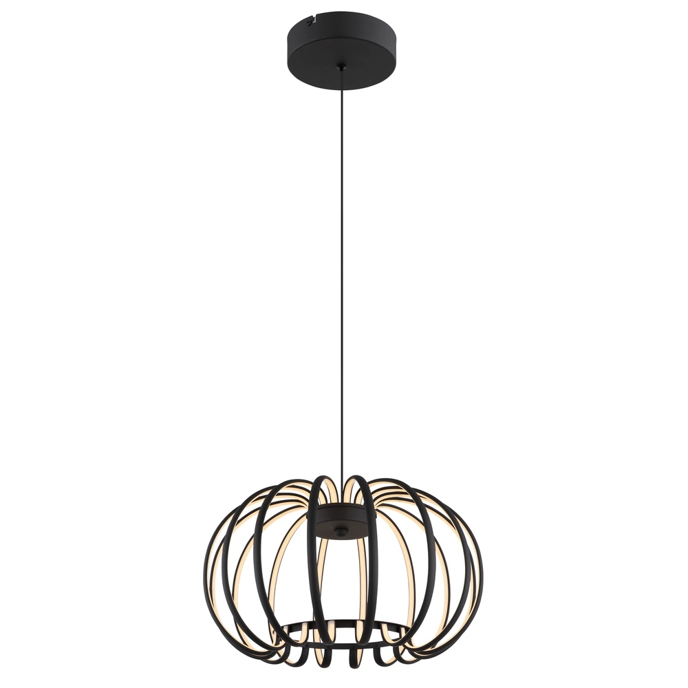 Black pendant lamp Ribbon Design Globo 9007371575305