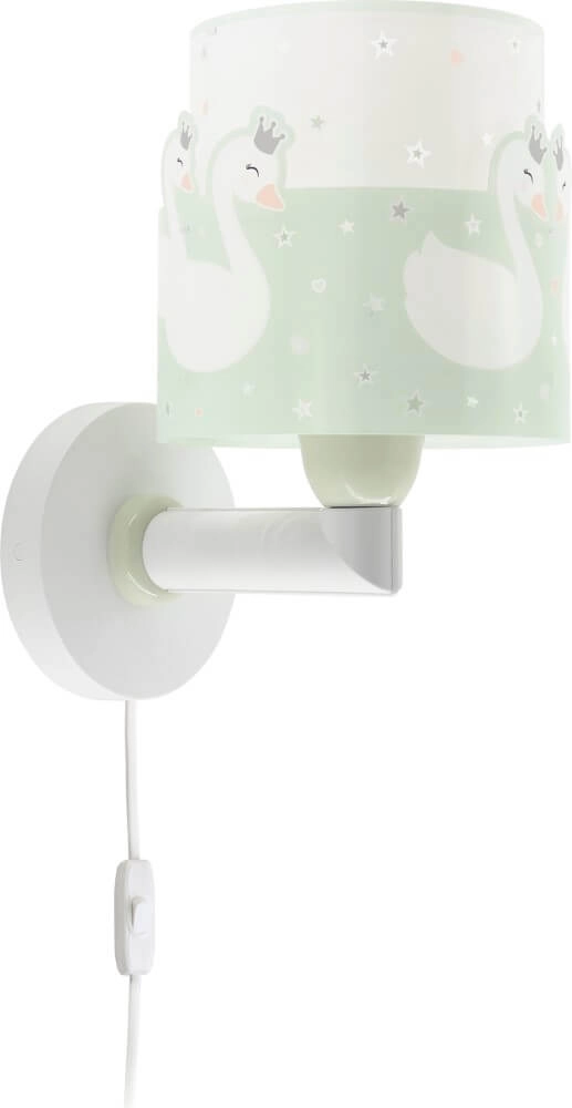 Children's room wall lamp Sweet Love soft green