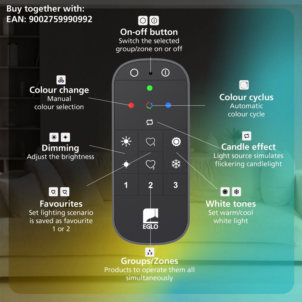 Zigbee switch Connect-Z Switch Wireless Eglo 9008606285761