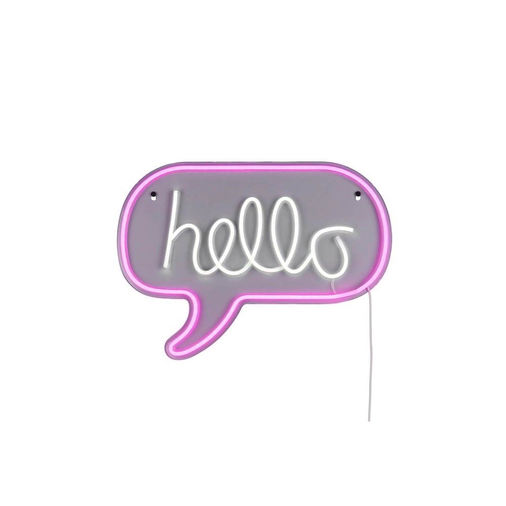 Neon wall lamp Hello pink Trio 4017807657463