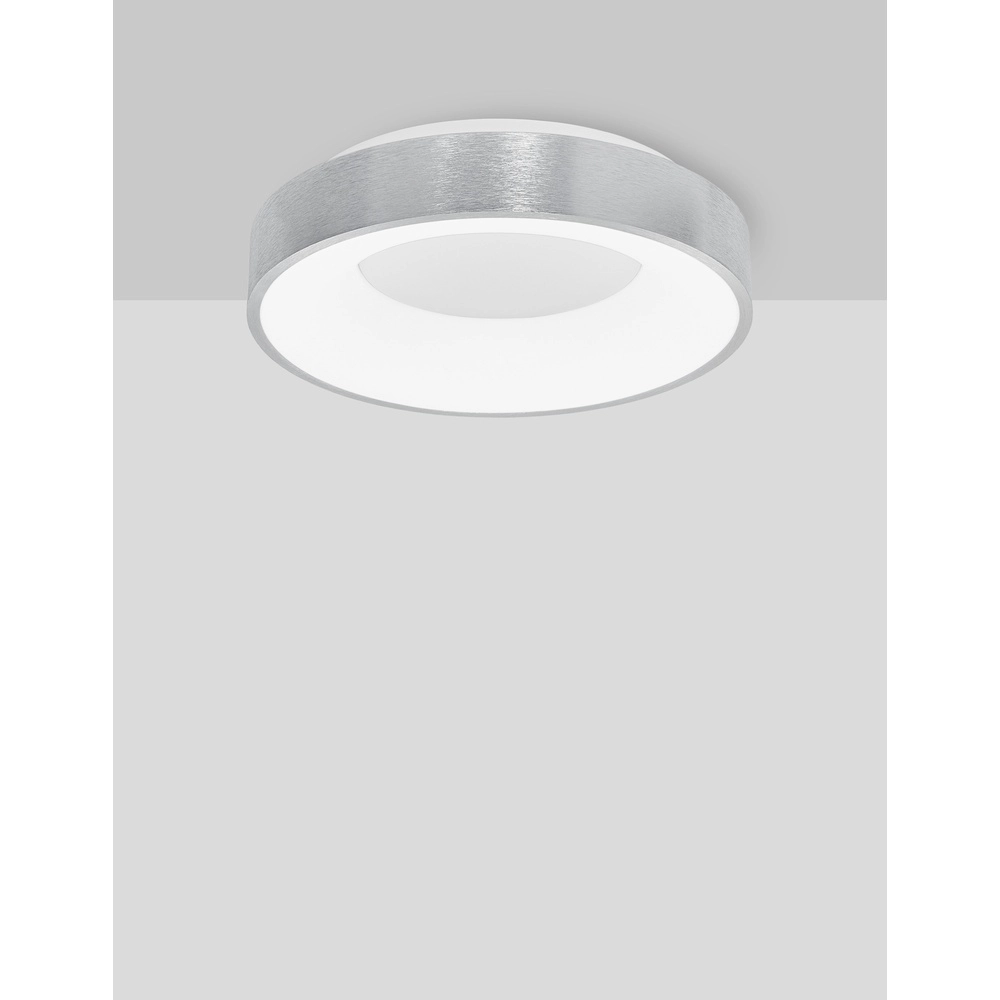Ceiling lamp Rando Thin silver grey Ø 38cm Lyora 5212017420060