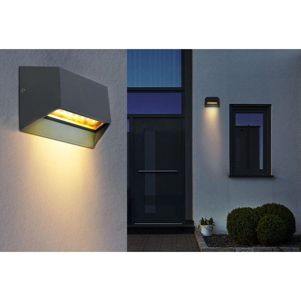 Wall lamp Honna rectangle anthracite Globo 9007371419159