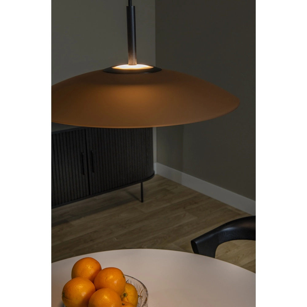 Sleek pendant lamp Menga Ø 40cm amber glass Premium by Lucide 5411212251190