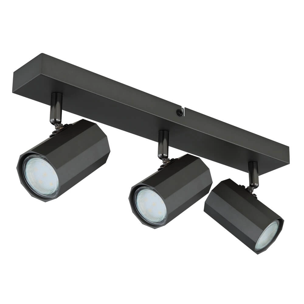 Grey ceiling lamp James 3-light Globo 9007371447848