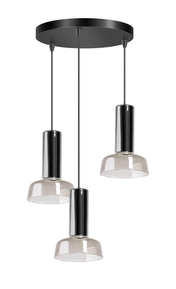 Pendant lamp Beal smoke glass Ø 35cm