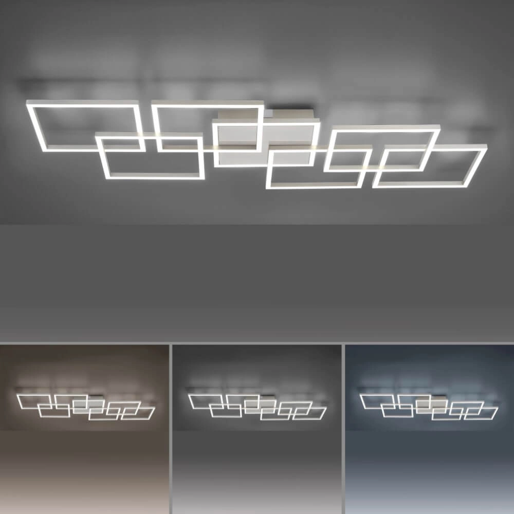 Modern ceiling lamp Q-Inigo rectangular Paul Neuhaus 4012248358092