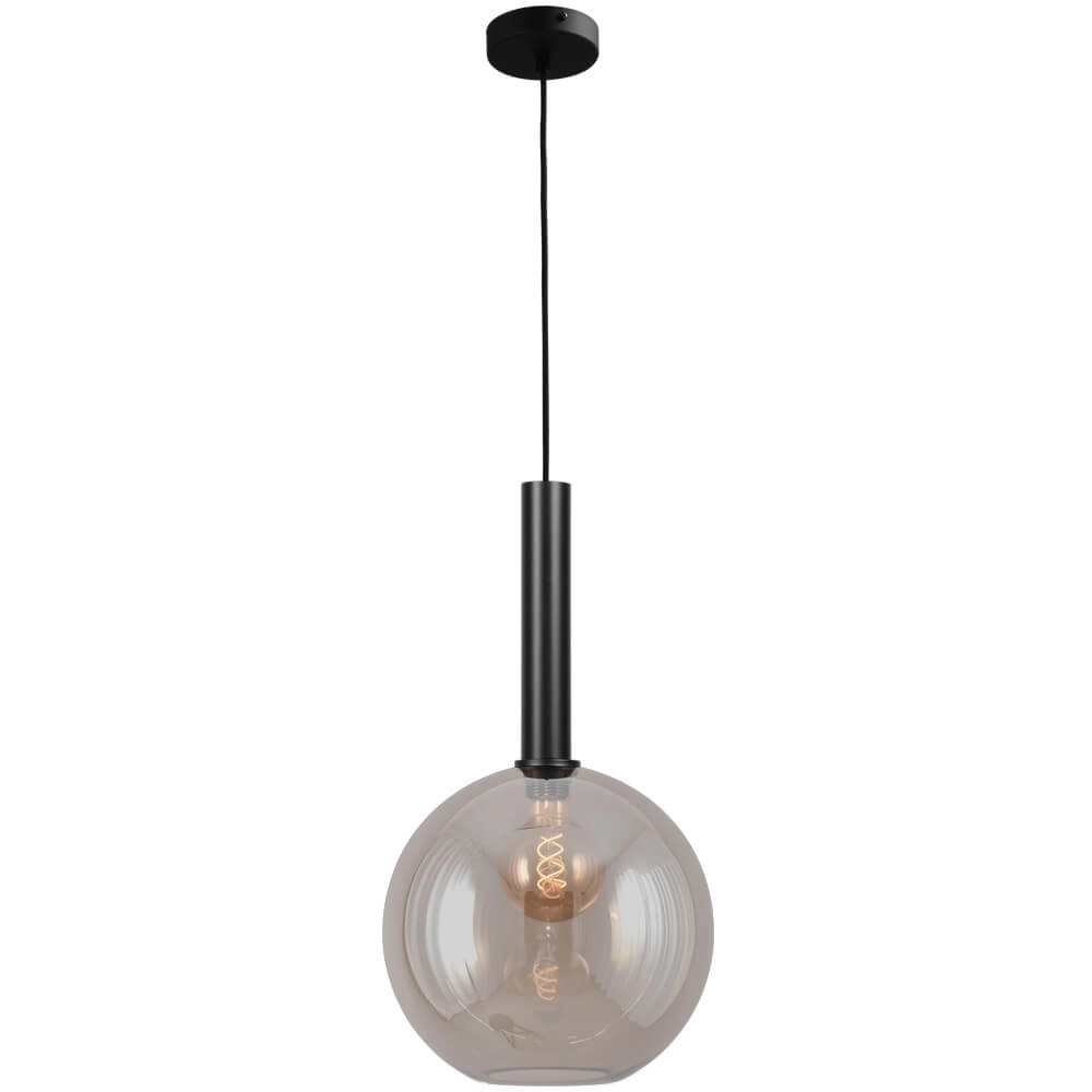 Hanging lamp Ø 30cm Bella 2 Black with gold glass