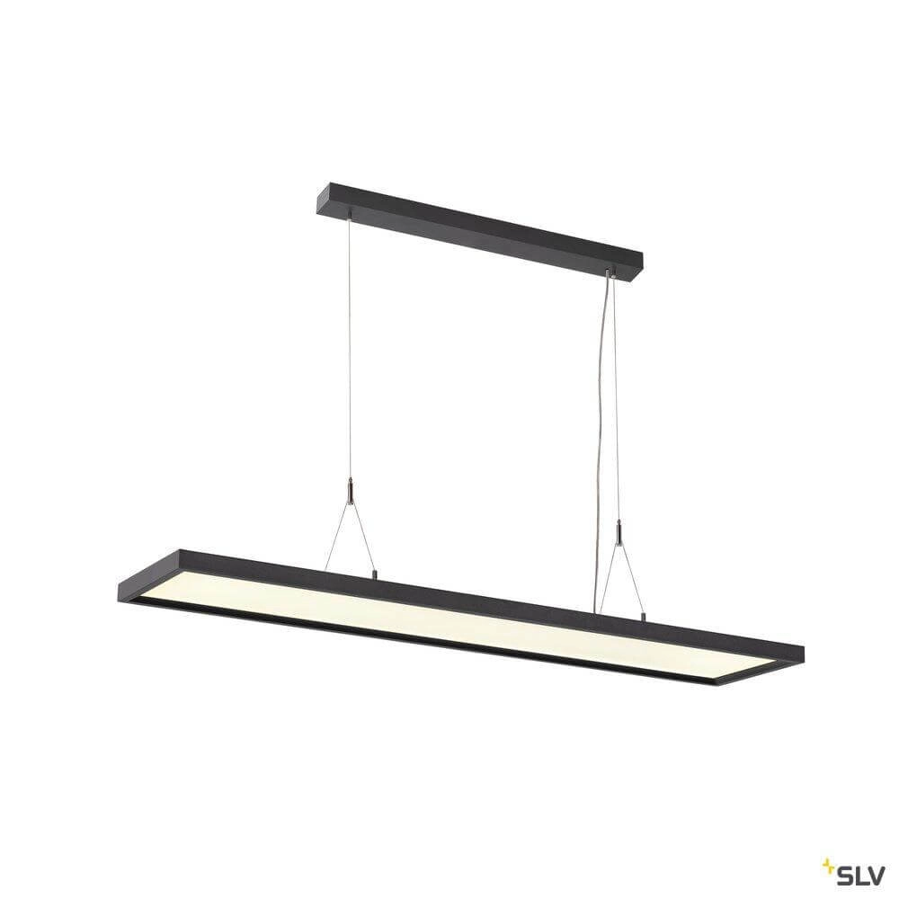Led Office Pendant Light Worklight Dali 57w - 4000K - 120cm black SLV 4024163254595