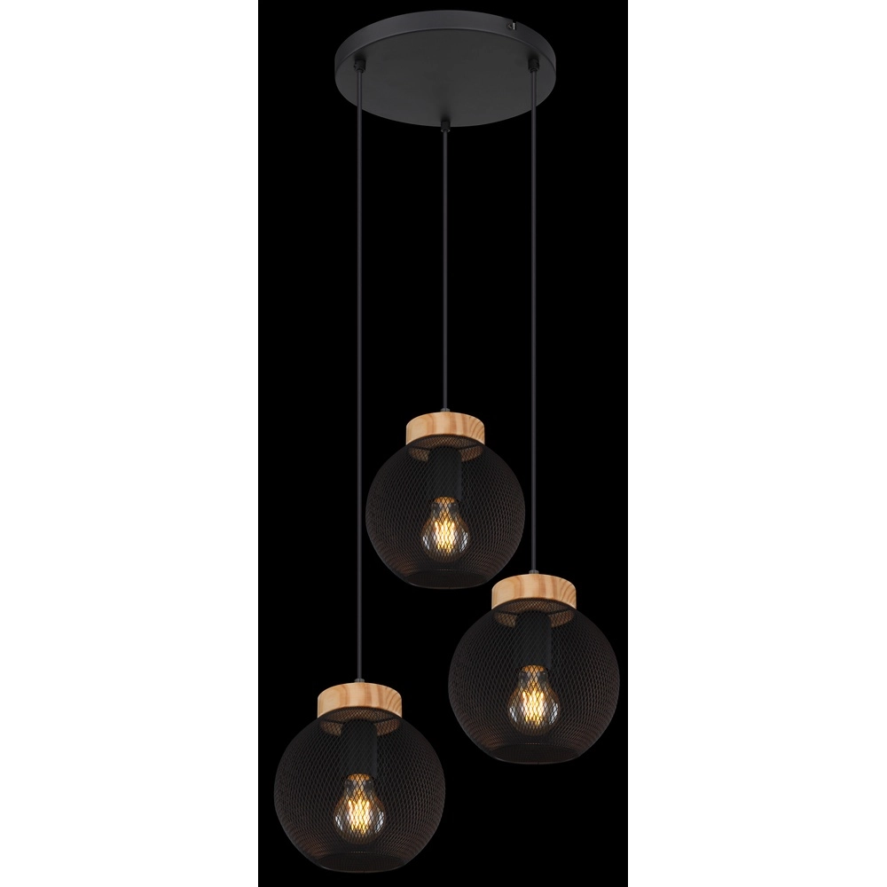 Black pendant lamp Pablo Mesh Globo 9007371417551