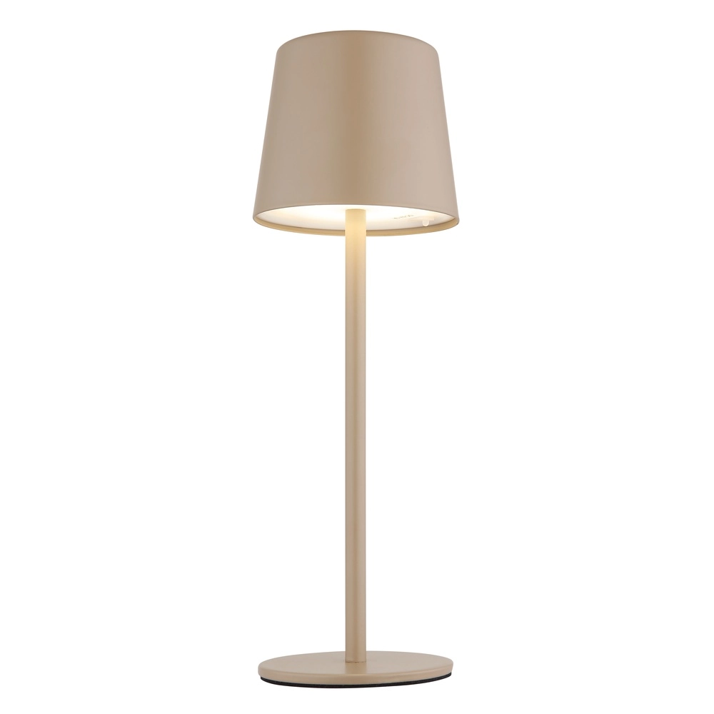 Modern table lamp Vancouver Sand Brown Rechargeable Globo 9007371525478