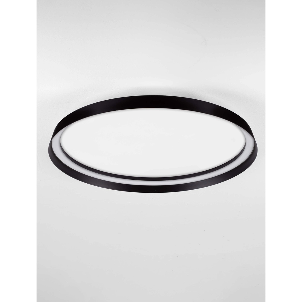 Design ceiling light Ormi Ø 60cm black Lyora 5212017463135