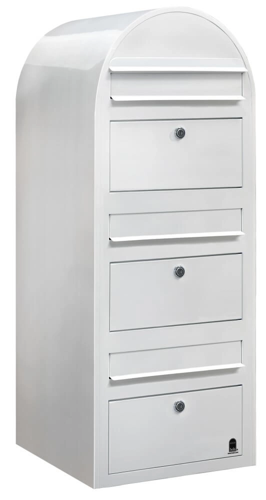 Mailbox Trio 9016 White